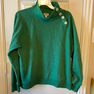 J. Crew emerald green sweatshirt